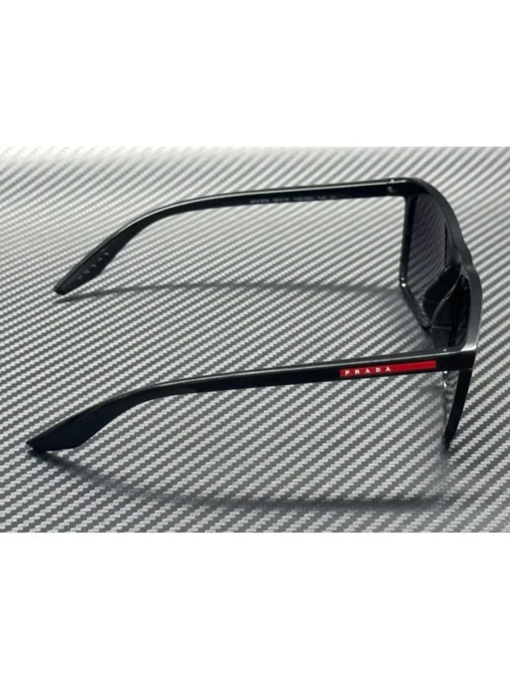 New PRADA LINEA ROSSA Men Black Sunglasses 56-19-145